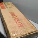 LET'S CAMP Folding Camping Chair Oversized Heavy Duty Padded Outdoor Chair with Cup Holder Storage and Cooler Bag, 450 LBS Weight Capacity, Thicken 600D Oxford,2 Pack (Black)