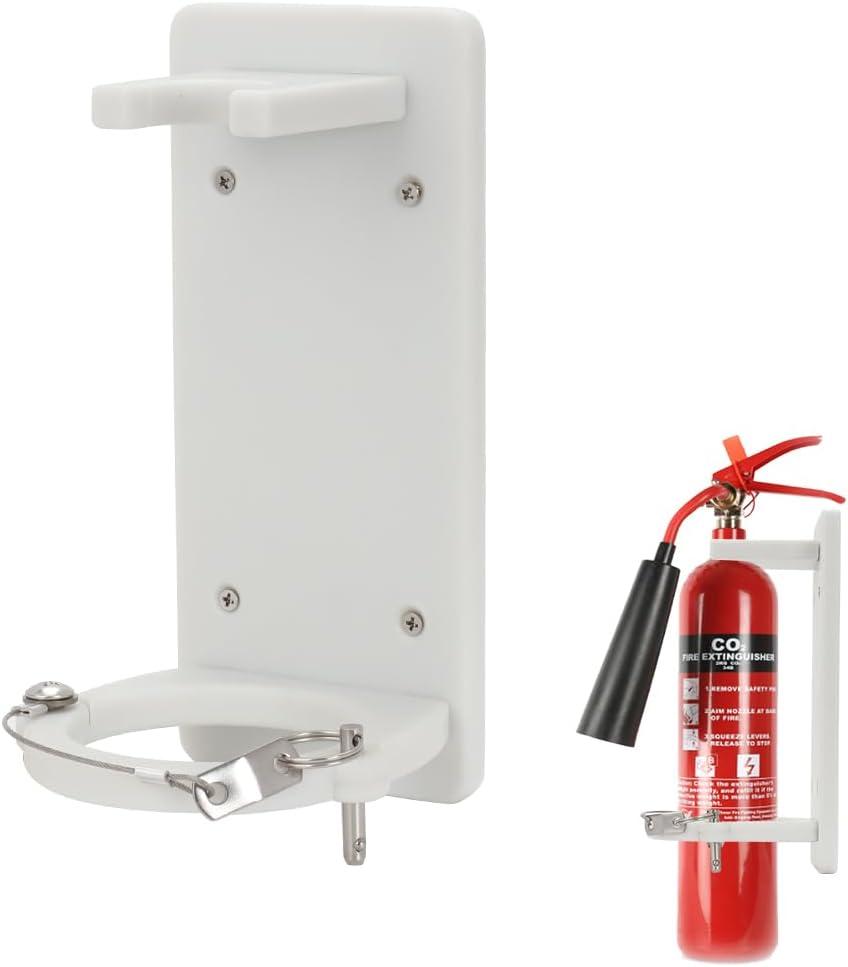 Boat Fire Extinguisher Bracket Mount Holder for Kiddie Marine 5, 10, 110 Children's Series White