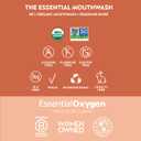 Essential Oxygen BR Certified Organic Brushing Rinse, All Natural Mouthwash for Whiter Teeth, Fresher Breath, and Happier Gums, Alcohol-Free Oral Care, Cinnamint, 2 Piece Set, 16 Oz