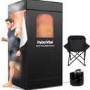 Sauna Box, Portable Sauna for Home, Large Sauna Tent with 3.0L Steamer for Full Body SPA, Easy Assembly Quick Heat-Up Sauna Experience (Black and Grey)