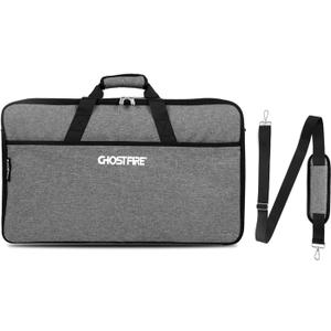 GHOSTFIRE Guitar Pedal Board Bag Effect Pedalboard Bag Accessory Storage Bag Carry Case, 22x13x5 in