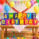 Birthday Decorations,15 PCS Happy Birthday Light-Up Paper Boxes - Reusable Cardboard Party Decor for Kids & Adults, Perfect for Birthday Parties, ndoor & Outdoor Celebrations