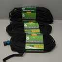 2025 Flat Soaker Hose 200 ft for Garden, 200' (50ft x 4) Linkable Drip Hose Diy Garden Irrigation System Saving 80% Water, Dual-layer Leak-free Design Water Hose with Holes