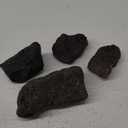 4 PCS 2-6'' Large Natural Black Lava Rock for Aquarium, Volcanic Rock for Fish Tank