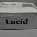 LUCID 3 Inch Gel Memory Foam Mattress Topper, Full size 5 Zones Cooling Gel Infusion CertiPur Certified Foam