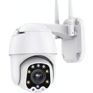 Outdoor PTZ WiFi IP Security Camera 1080P Home Surveillance Camera Pan/Tilt Two-Way Audio Motion Detection Color Night Vision Auto Tracking CamHiPro APP AT-200DW