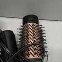 Terviiix 4-in-1 Hot Air Rotating Blow Dryer Brush Kit  1000W with Rotatable Round Brushes (2 Sizes), Oval Volumizer, and Diffuser  Ideal for Curly Hair, with Arthritis-Friendly Big Buttons, Black