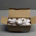 DomeStar 30PCS Natural Dried Cotton Stems 15" Tall, Rustic Cotton Sprigs for Vase Fillers, Floral Arrangements and Farmhouse Fall Decorations and DIY Crafts