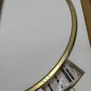 TokeShimi Brushed Gold Round Mirror 24 Inch Gold Round Vanity Bathroom Mirror for Wall Aluminum Alloy Matte Metal Frame Modern Gold Circle Mirror Fit in Minimalist Multi Style Home Decor