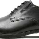 Clarks Men's Tilden Cap Oxford, Black Leather, 9 M US