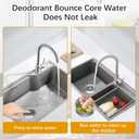 2 x 3 in 1 Kitchen Sink Drain Strainer and Stopper Combo,304 Stainless Steel Pop-up Kitchen Sink Stopper,Anti-Clog Kitchen Sink Bounce Core Strainer Basket Filter for US Standard 3-1/2'' in Drain