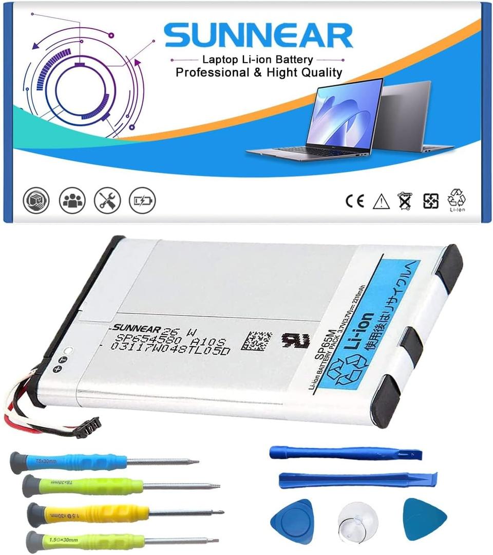 SP65M 3.7V 2210mAh Battery Replacement for Sony PlayStation PS Vita PCH-1001 PCH-1101 1003 1103 Battery with Tools