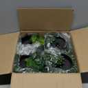 Palonu Artificial Hanging Plants for Shelf, 4 Pack Fake Potted Greenery Faux Eucalyptus Vine, Mandala Vine, String of Pearls,Pea pod Leaves in Pot for Office Living Room Bathroom Indoor Outdoor Dcor