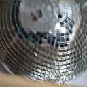 16-Inch Large Disco Ball Big Hanging Mirror Ball Disco Ball Decor for Disco Party Decorations, Weddings, Events, Disco Christmas Decor, and Home Celebration