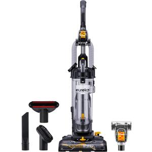 EUREKA PowerSpeed Lightweight Powerful Upright Vacuum Cleaner for Carpet and Hard Floor, Pet Turbo, Black, Yellow (NEU181D w/ Pet Tool, Yellow)