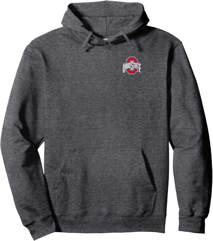 Ohio State Buckeyes Left Chest Icon Pullover Hoodie, Size Large