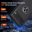JAME for Google Pixel 7 Pro Case, Slim Fit Case with Invisible Ring Kickstand, Military Grade Drop Tested, Dual Layer Shockproof Protective Phone Case for Pixel 7 Pro 6.7", Black