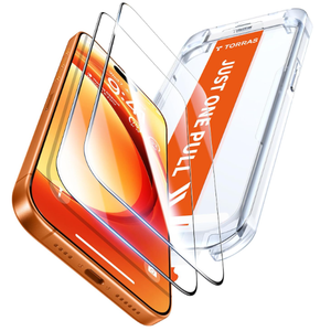 TORRAS Unbreakable for iPhone 17 Pro Screen Protector, 9H+ MilitaryGrade,12 FT Shatterproof, Aerospace Tempered Glass 2 Pack  Full Coverage, AntiScratch, BubbleFree, Easy Installation,6.3 inch