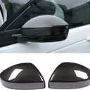 ABS Rearview Mirror Cover Side Mirror Protector Exterior Decoration for Land Rover Evoque 20162019,For Land Rover Discovery Sport 20152019,For Jaguar FPace X761 (Carbon fiber style)