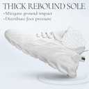 Sneakers for Men Running Casual Lightweight Tennis Shoes Walking Athletic Gym Workout Shoes Summer (6.5, White)