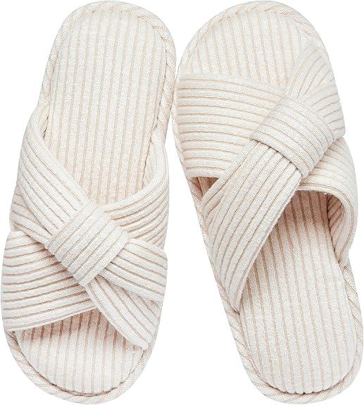Beige Home Slippers Soft, 38-39 Size