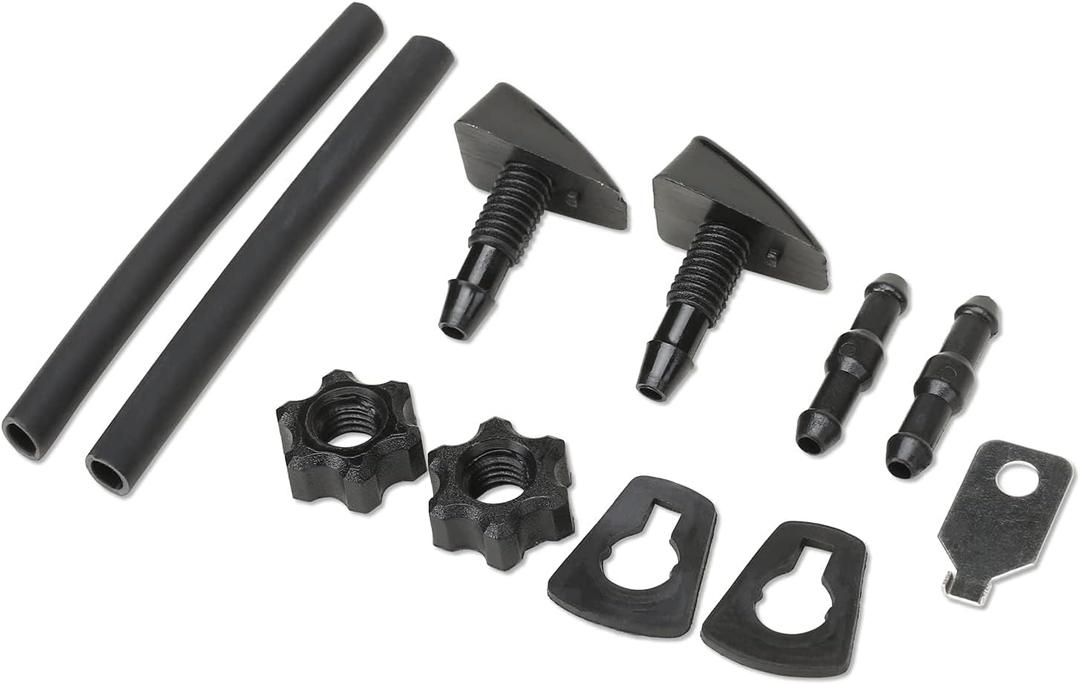 2 x MITZONE Universal Windshield Washer Nozzle Kit Replace 47137, The screw-on style nozzles (Universal Windshield Washer Nozzle)
