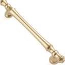 Asidrama 10 Pack 5 Inch(128mm) Gold Kitchen Cabinet Handles, Cabinet Pulls Kitchen Cabinet Hardware for Cupboard Drawer Pulls (5" Hole Center)