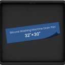 32 X 30 inch Large Thickened Silicone Washing Machine Drip Pan, 33*30 inch