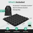 Inflatable Cushion for Pressure Relief – Inflatable Air Seat Cushion for Wheelchairs, Tailbone & Coccyx Support Pad, Anti-Slip Travel Seat Cushion for Office Chair, Car & Wheelchair (18x16)