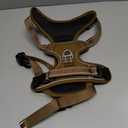HEELE Dog Harness, Dog Harness for Small Medium Large Dogs No Pull Adjustable Padded Reflective Harness with Handle for Walking Training, Brown, L