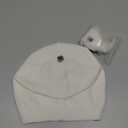 Women Knit Wool Beanie - Winter Fashion Solid Wool Hats Real Removable Raccoon Fur Pom Pom Warm Ski Beanie (One Size, 03- White)