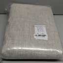 NICETOWN 100% Blackout Linen Curtains 90" Long for Bedroom, Thermal Insulated Living Room Curtains with Liner, Farmhouse Style Linen Blend Window Draperies for Dining Room (2 Panels, 52" W, Natural)