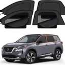 XCBYT 2021-2023 Rogue Car Window Shades | Dual Purpose Car Window Covers with Breathable Mesh | Insulate Heat 99% Sun UV Blackout | Keeps Cool Privacy Curtains for Breastfeeding, Napping, Camping