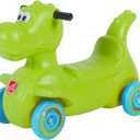 Step2 Dino Dash Kids Push Car, Foot Powered Ride On Toy, Practice Balance with 4 Wheels, Track Not Included, Made of Durable Plastic, Max Weight 50 lbs., for Toddlers 2-5 Years Old, Green