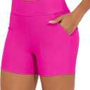 Bonneuitbebe Women's Swim Shorts High Waisted Bathing Suit Bottoms Swimwear Boyshort Swimming Swimsuit Board Shorts M