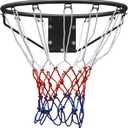 Basketball Folding Hoop, Basketball Net,All-Weather Basketball Net, Wall Hanging 18"