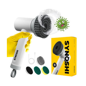 Electric Spin Scrubber, Power Cleaning Brush with 3 Heads, Cordless Waterproof Shower Scrubber with Dual Speed, Perfect for Cleaning Bathroom, Tile, Cars, Floor. Electric Scrub Brush for tub