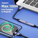 USB C Adapter (7 Pack) with 100W 40 Gbps 8K 60Hz, 90 Degree Right Angle, Straight, Female to Male, USB C Extender for TB3/4, MacBook Pro/Air, Steam Deck and More Type C Devices