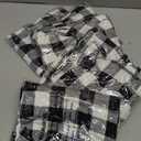 SoulFeel Set of 6 Buffalo Check Chair Covers, Removable and Washable Stretch Spandex Parsons Chair Seat Protector Slipcovers for Dining Room, Restaurant, Hotel, Banquet, Ceremony (Black/White Plaid)