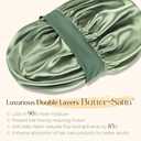 YANIBEST Silk Bonnet for Men, Satin Hair Bonnet for Sleeping, Double Layer Sleep Cap for Black Men & Women Curly Hair Braids, Green