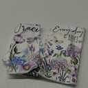 Artoid Mode Hydrangea Lavender Daisy Spring Kitchen Towels Dish Towels, 18x26 Inch Farmhouse Butterfly Floral Decoration Hand Towels Set of 2