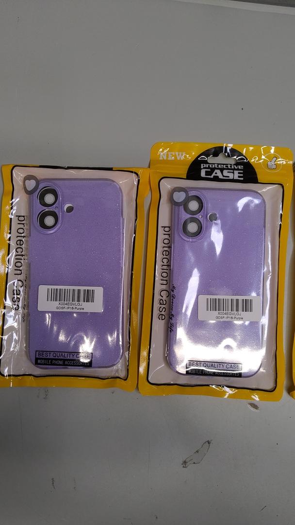 iPhone 16 Case, 4 pack: 2Purple, 1Black, 1Light
