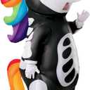 Spooktacular Creations Halloween Inflatable Costume, Full Body Unicorn Blow Up Costume for Adult Holiday Themed Cosplay Party (X-Large(75In), Black)