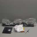 Modern LED 3 Lights Vanity Light for Bathroom Modern Vanity Light Fixture Wall Sconce 19 Inch Natural White Light (Black)