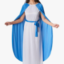 Morph Costumes Virgin Mary Costume For Women Blue Biblical Christmas Nativity Outfit For Adults Holiday Celebrations, Size Small