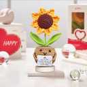 Gossby Positive Sunflower Crochet - Mother's Day, Thank You Gift for Women - Basket Stuffers - Graduantion, Nurse Week 2026 - Appreciation, Christmas, Birthday Gift for Mom, Teacher, Coworker, Friend