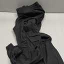 PLEPAN Mens Baggy Cargo Pants Loose Fit Casual Parachute Pants Elastic Waist Drawstring Streetwear Joggers Sweatpants (XX-Large, Black)