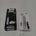 Milk Frother Handheld Rechargeable, Frother Wand Drink Mixer Electric Whisk for Coffee, Detachable With 3 Stainless Whisks, Hand Mixer for Lattes, Cappuccino, Matcha, Egg, No Stand, Silver