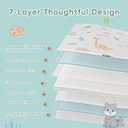Trifold Pack and Play Mattress 38"x26" Pack N Play Mattresses for Baby Toddler, Portable Mini Crib Mattress for Playpen and Playard with Soft Breathable Waterproof Cover