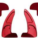 Steering Wheel Shift Paddle Extended Shifter Trim Cover for Dodge Challenger Charger Durango RT & Scat Pack 2015-2024, for Jeep Grand Cherokee 2014-2021 (Red)